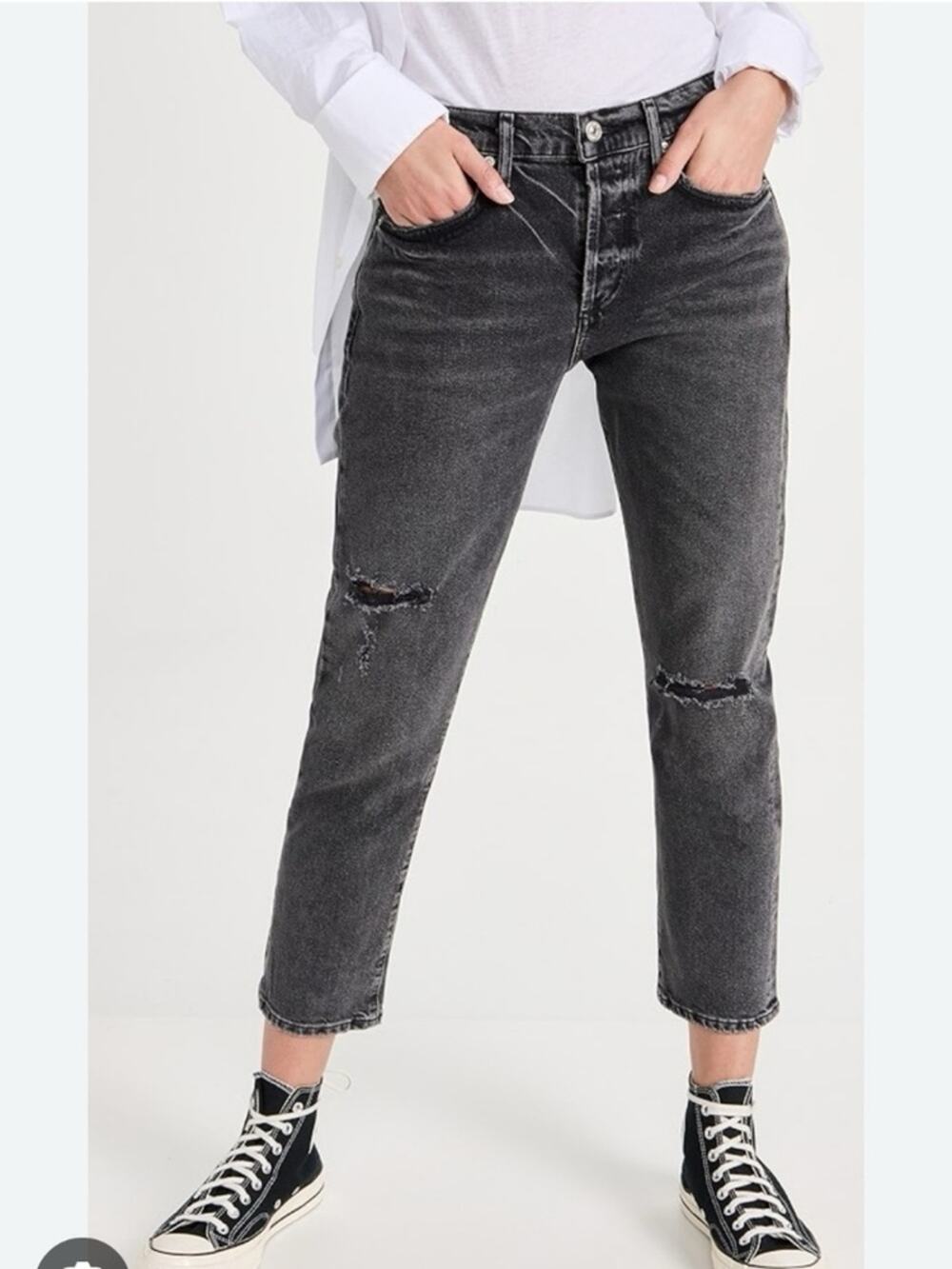 Citizens of Humanity Emerson Premiun Vintage Slim Boyfriend Distressed Size 30